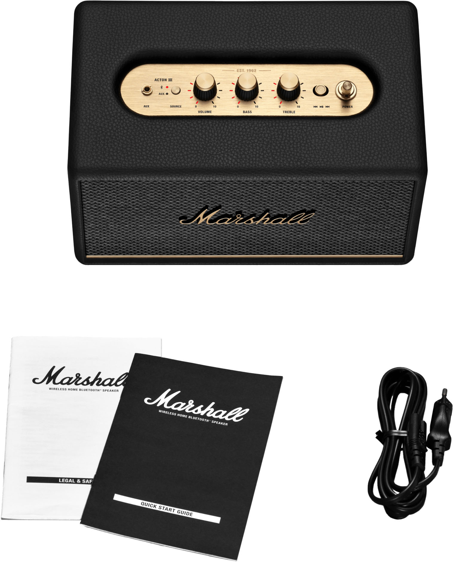 Marshall - Acton III Bluetooth Speaker - Black