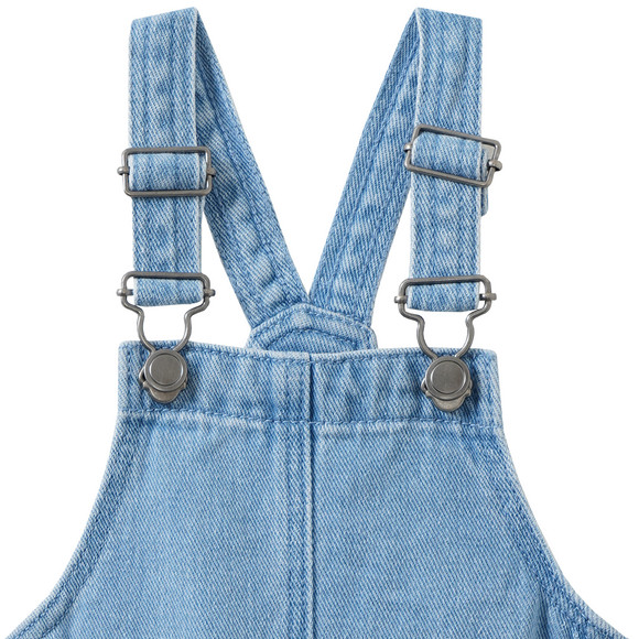 Topomini Baby Jeanslatzkleid mit Stickerei