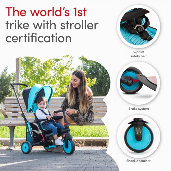 STR3, 6-in-1 Folding Stroller Tricycle, 10M+