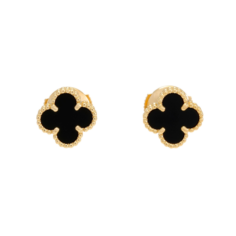 Van Cleef & Arpels Sweet Alhambra Earrings 18K Yellow Gold VCARA44900