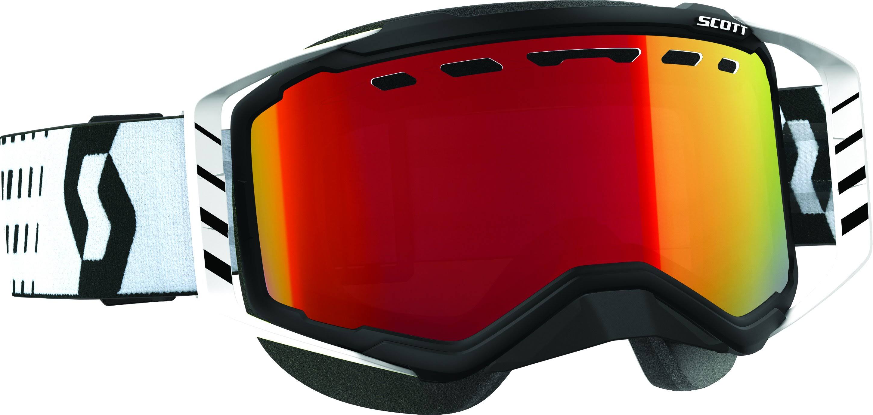 Scott 262581-1029315 Goggle Prospect Snow White/Blue w/Teal Chrome