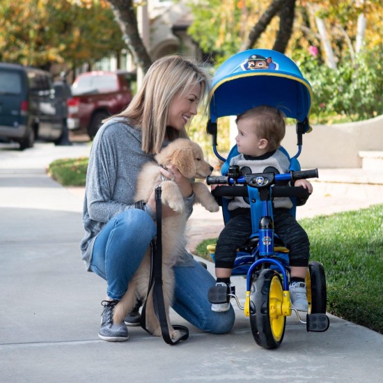 Nickelodeon Paw Patrol Chase 4-in-1 Push and Ride Stroller Tricycle