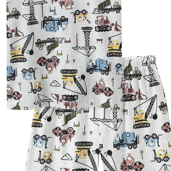 Yigga Jungen Shorty mit Fahrzeug-Allover