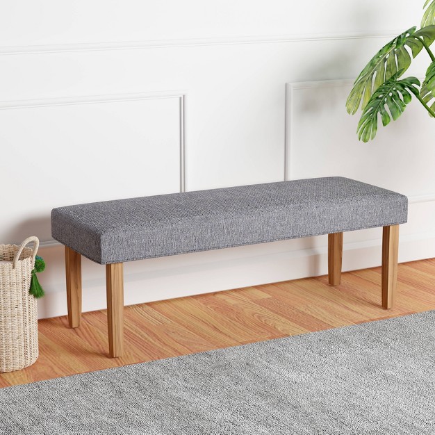 Linen Bench Gray Boss Office Products