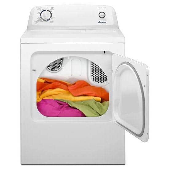 Amana 6.5 Cu. Ft. White Electric Dryer With Wrinkle Prevent Option