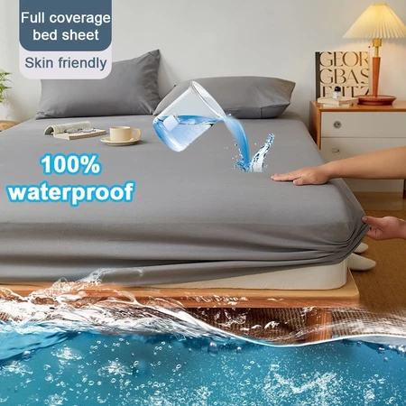 Ready Stock Waterproof Mattress Protector with Elastic Cover 100% Waterproof Bed Sheet Cadar Single/Queen/King