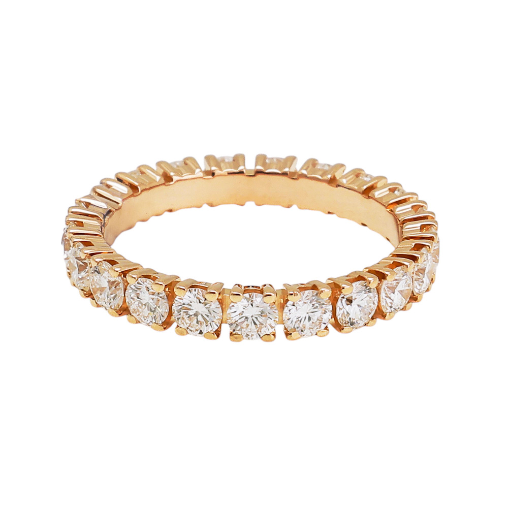 Cartier Destiny Diamond Wedding Ring 18K Rose Gold N4722700