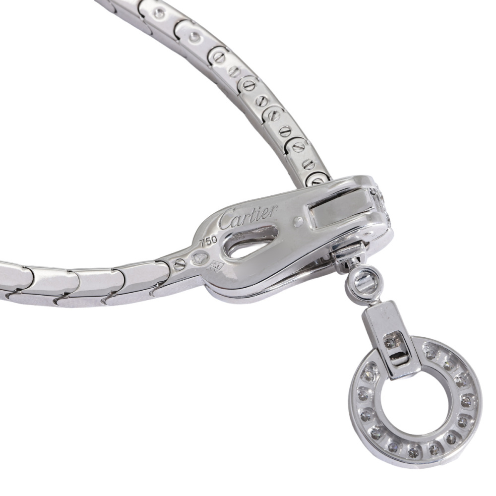 Cartier Agraf Necklace 18K White Gold Diamond N7054800