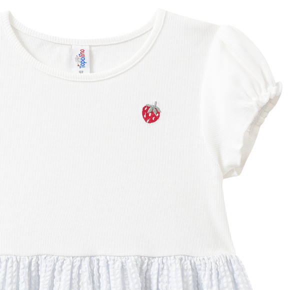 Topolino Mädchen Kleid mit Seersucker-Rockteil