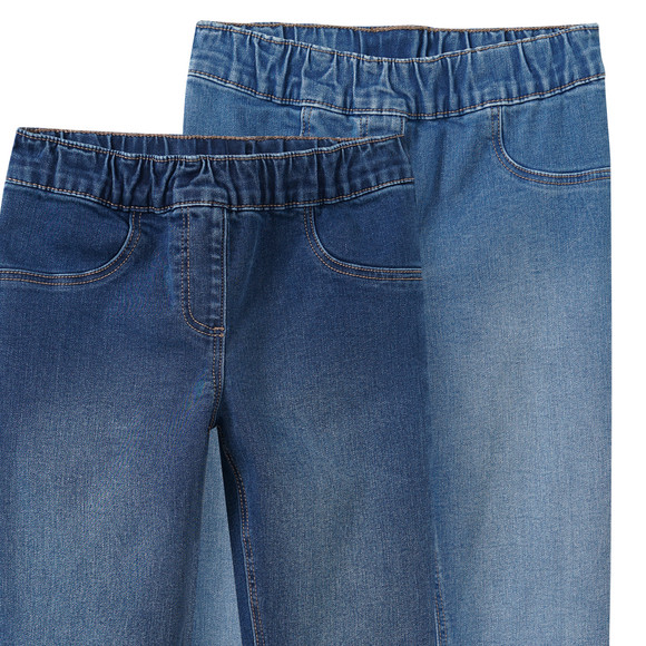 Famy 2 Mädchen Jeggings mit Stretch-Bund