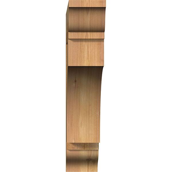 Ekena Millwork BKT04X20X20WTL01RWR 4x22W x 20x22D x 20x22H Westlake Traditional Rough Sawn BRACKET, Western Red Cedar