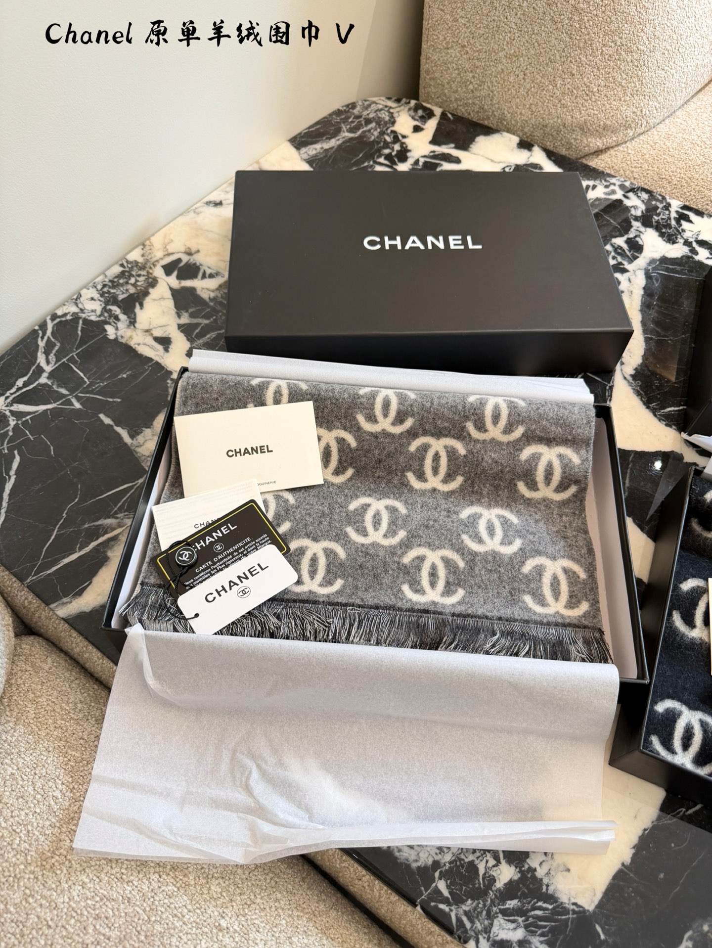 Chanel CC Cashmere Scarf - cnluxepick