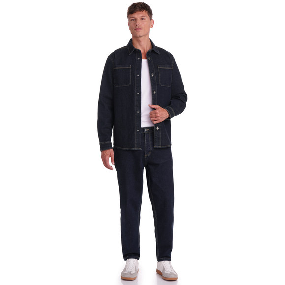 Jonas Nielsen Herren Loose-Jeans aus Raw Denim