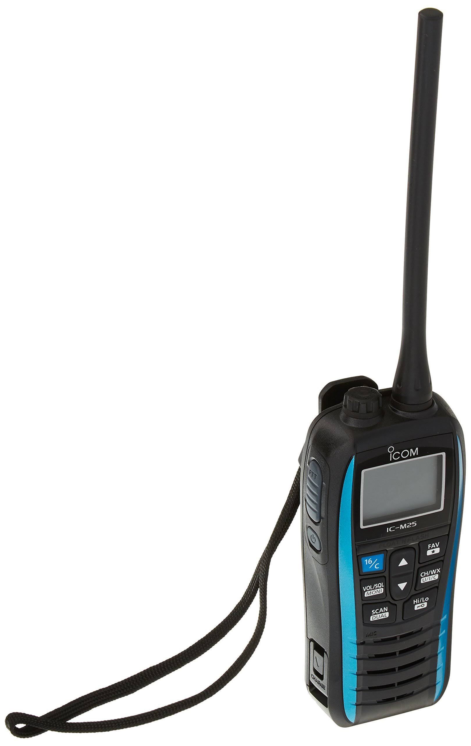 Icom M25 Floating VHF - Marine Blue