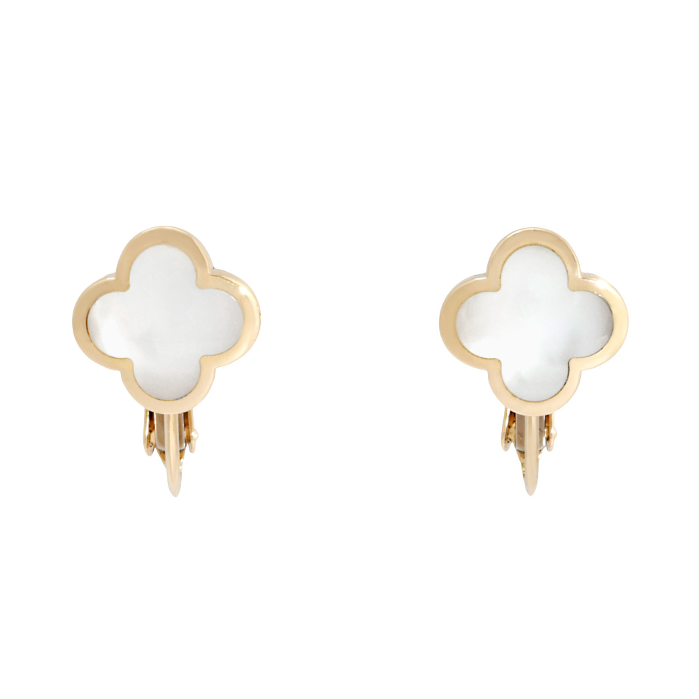 Van Cleef & Arpels Pure Alhambra Earrings 18K Yellow Gold VCARA38800