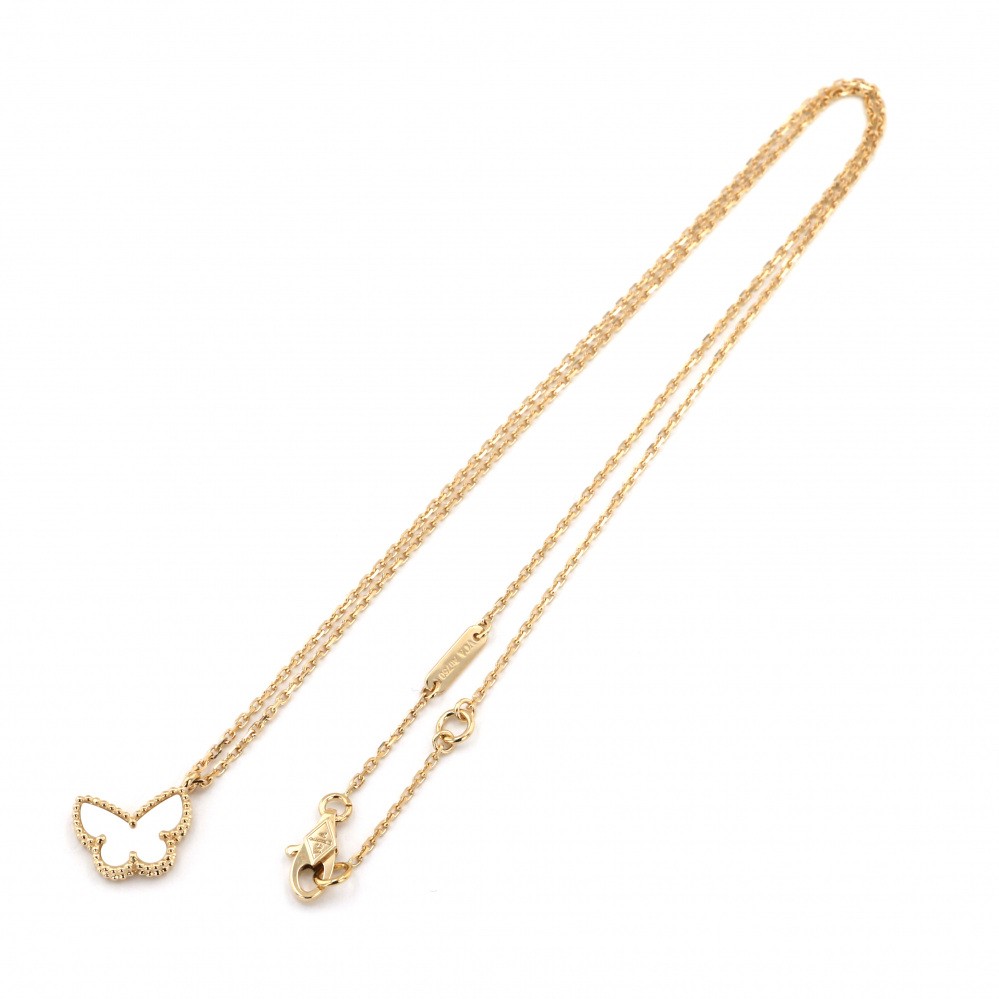 Van Cleef & Arpels Sweet Alhambra Necklace 18K Yellow Gold Shell