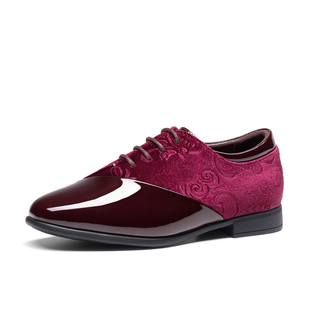 Boys Dress Shoes Formal Patent Velvet Tuxedo Oxford Shoes