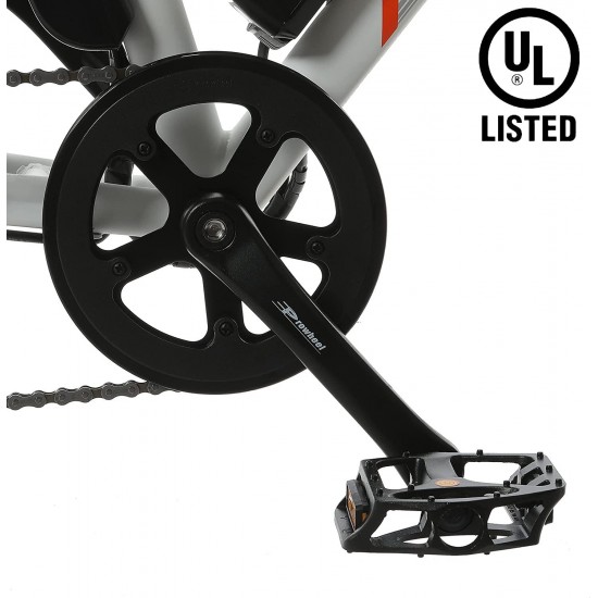 UL Certified 26″ Electric City Bicycle Bike Powerful 350W 36V/10AH Removable Lithium Battery Assist Disc Brake System Throttle Pedal Black