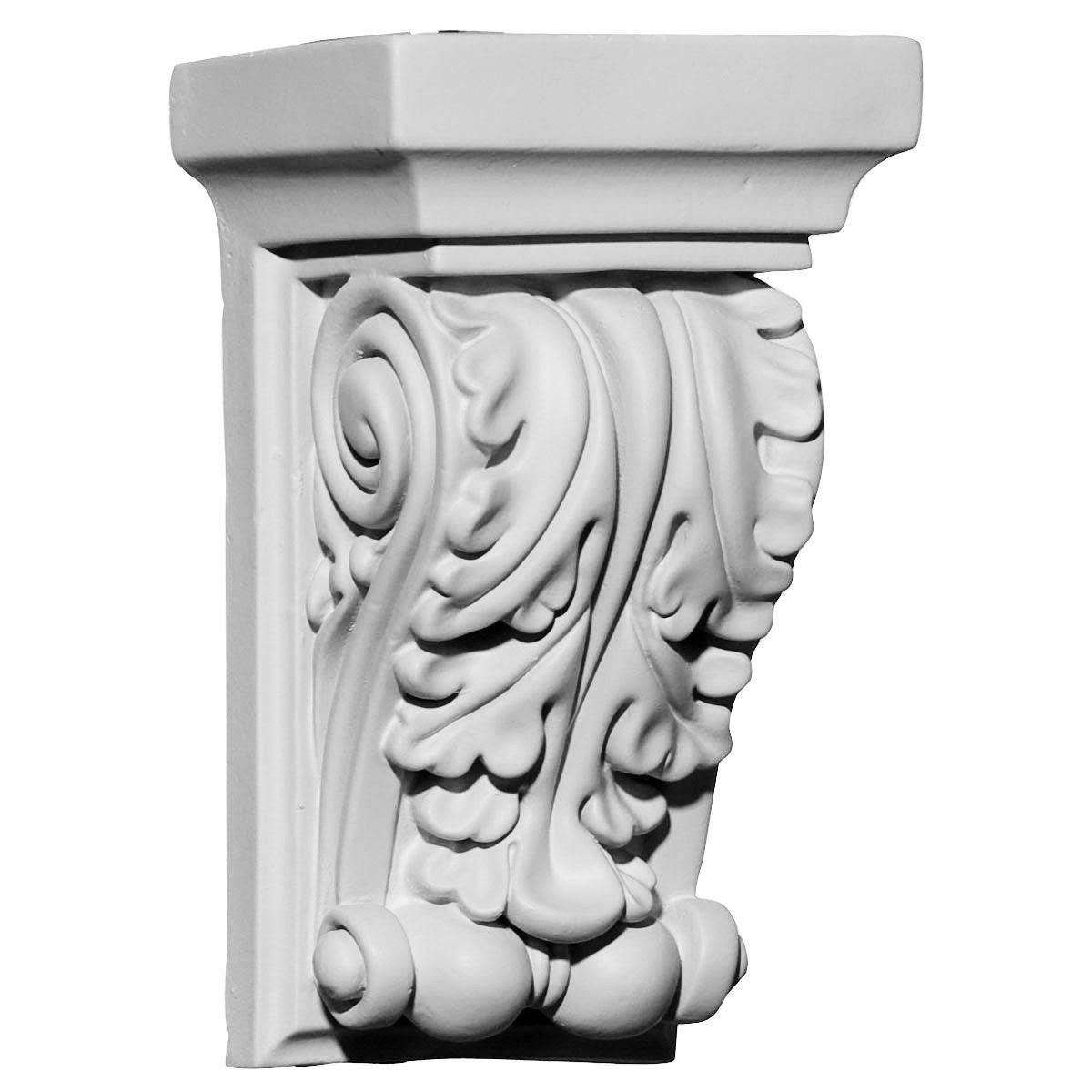 3 1/2inch W x 2 3/4inch D x 6inch H Apollo Leaf Corbel ?6-Pack