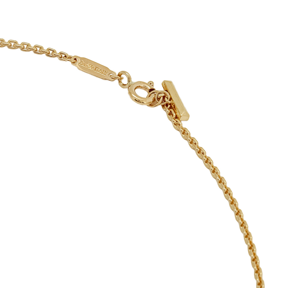 Tiffany & Co. Tiffany T Circle Necklace 18K Yellow Gold Diamond