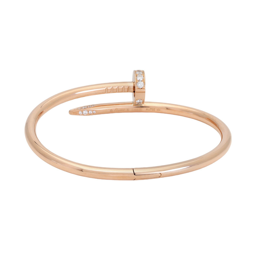 Cartier Juste un Clou Bracelet 18K Rose Gold Diamond