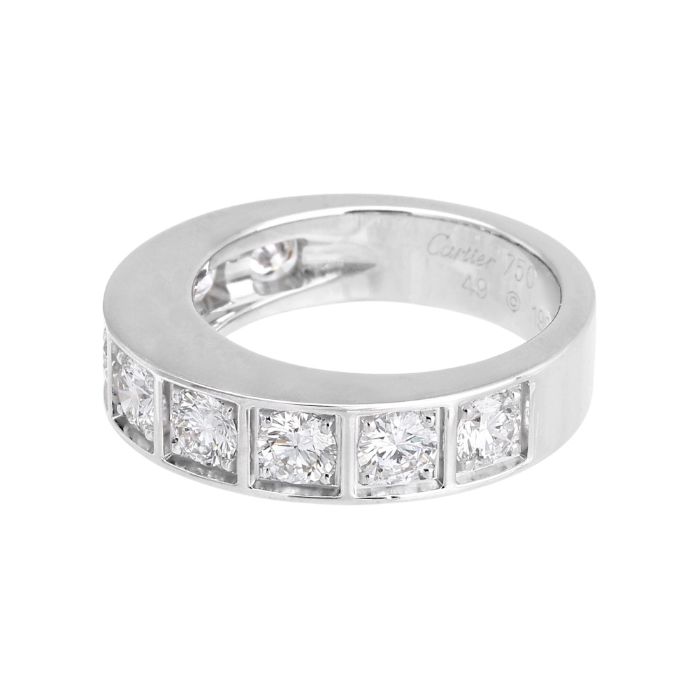 Cartier Tectonic Ring 18K White Gold Diamond B4039600