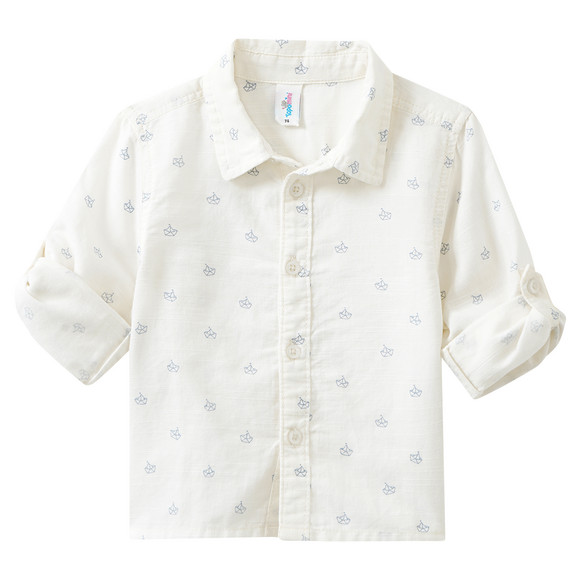 Topomini Baby Hemd mit Segelboot-Allover