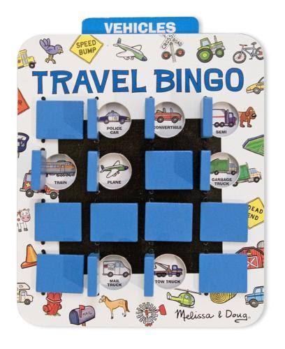 Melissa u0026 Doug Flip to Win Travel Bingo Game - 2 Wooden Game Boards 4