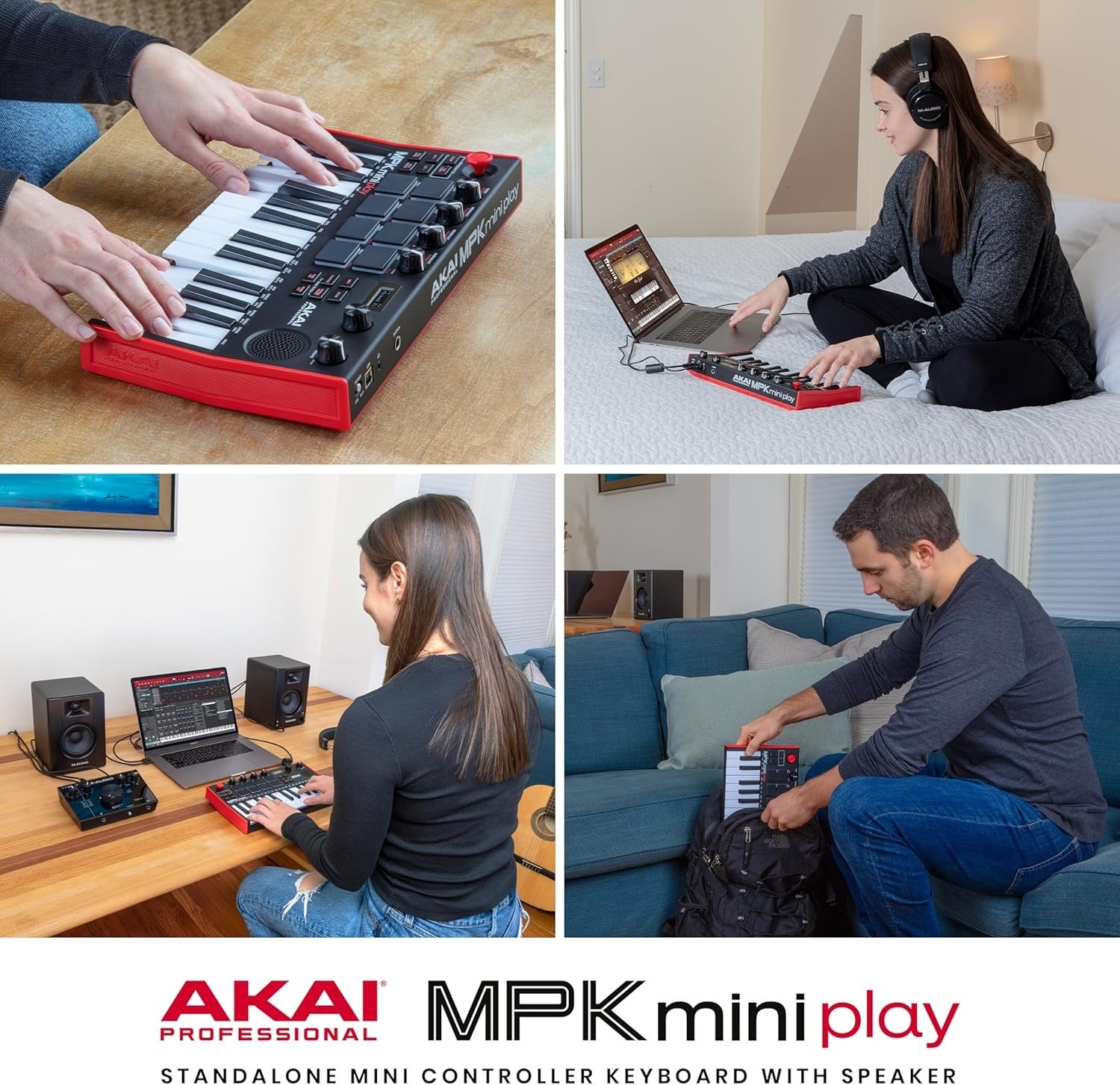 25-Key USB MIDI Keyboard Controller with Built-in Speaker and Sounds Plus Dynamic Keybed, MPC Pads, Software Suite