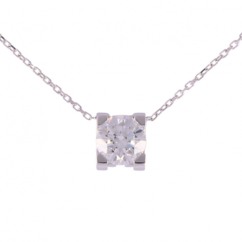 Cartier K18WG White Gold Necklace H Diamond