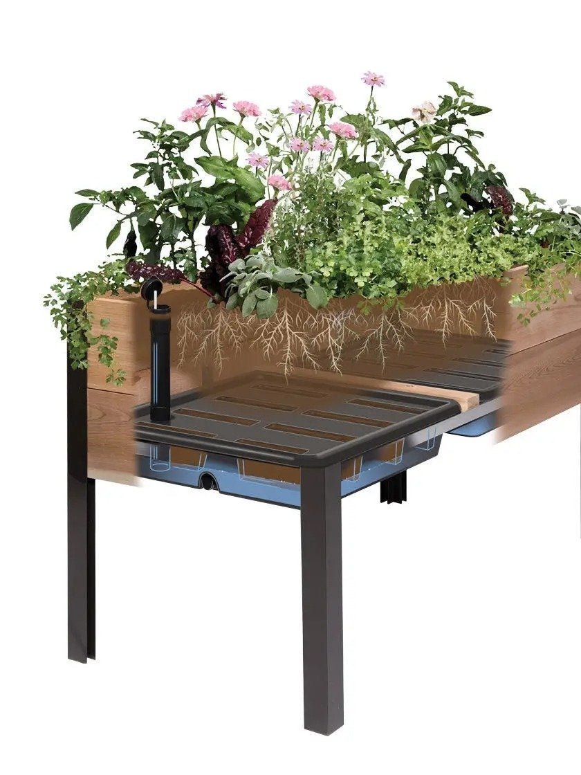 🎉Mart special today🎉Last 30sets Self-Watering Eco-Stained Elevated Planter Box