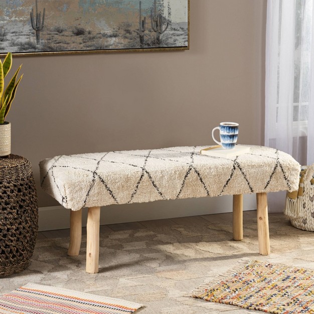 Laveta Boho Rectangular Bench Christopher Knight Home