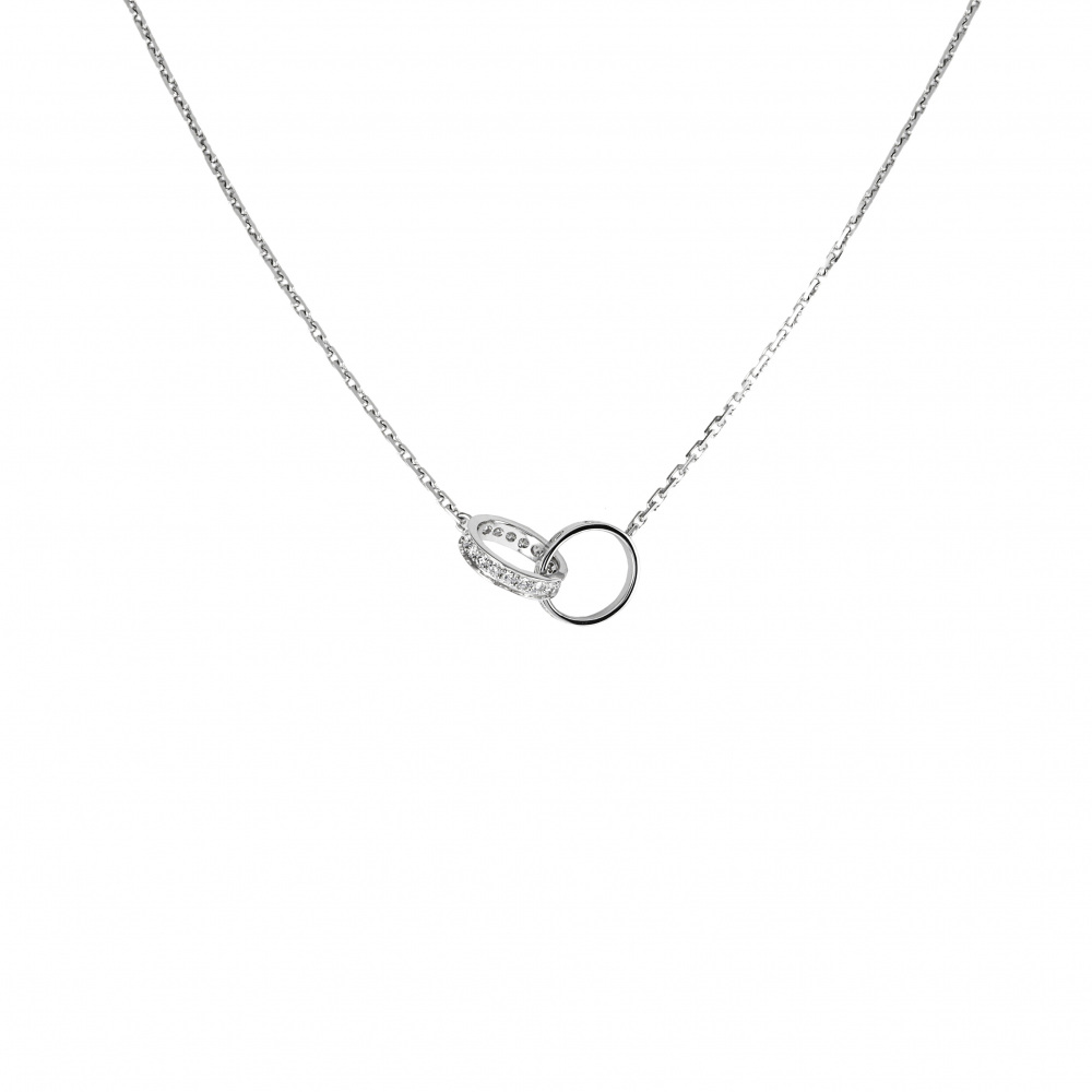 Cartier Love Necklace 18K White Gold Diamond B7013700