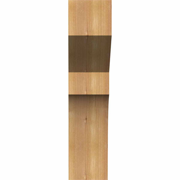 6x22W x 12x22D x 24x22H Monterey Rough Sawn Corbel, Western Red Cedar
