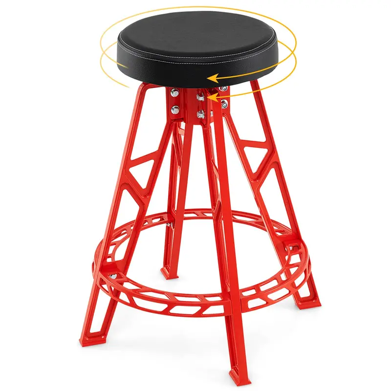 Pneumatic Rolling Mechanic Stool – Low-Profile Creeper Seat with Removable Cushioned Pad
