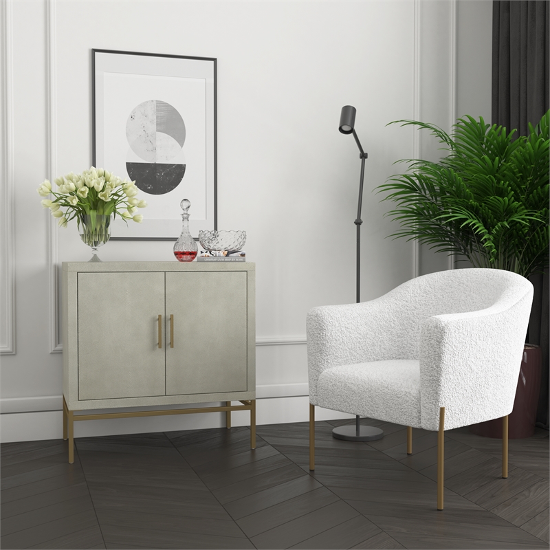 Scott Living Topanga Bar Cabinet in Gray