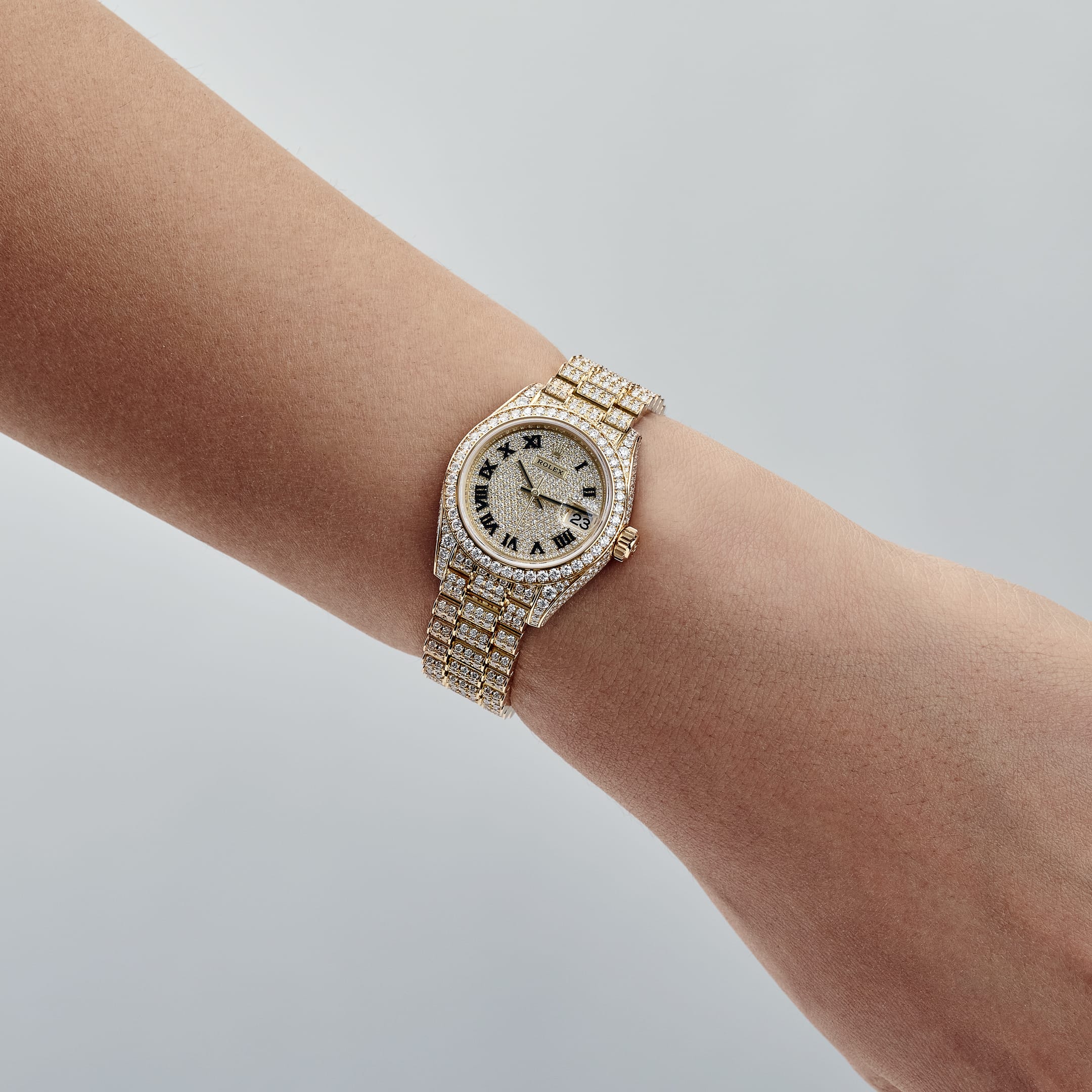 Rolex Datejust 28 279458RBR 'Ladies' Yelow Gold Diamond-Set (2021)