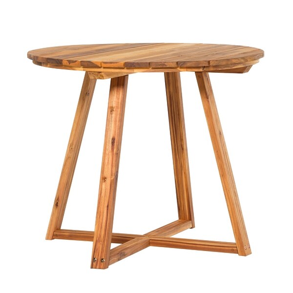 Middlebrook 36inch Round Solid Wood Patio Dining Table