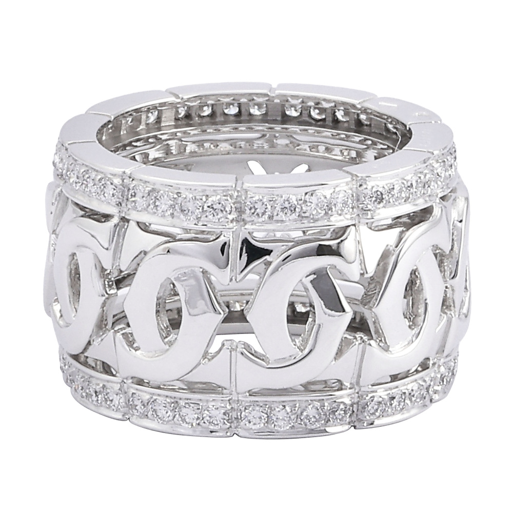 Cartier Entrerace Ring 18K White Gold Diamond