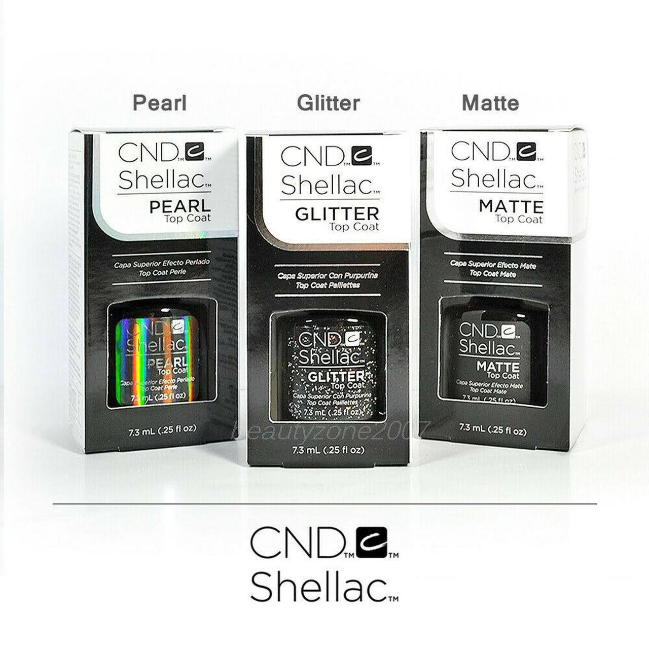 CND Shellac The Top Coat Collection - Matte Glitter u0026 Pearl