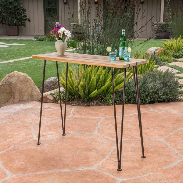 Versatile and Functional Outdoor Wood End Table