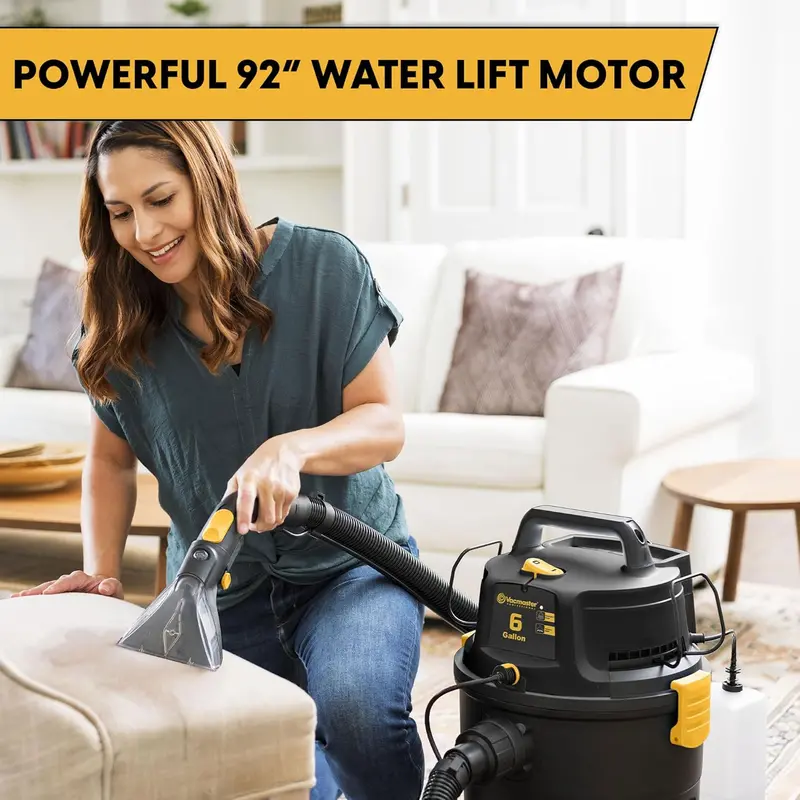 Vacmaster 3-in-1 Carpet Cleaner – Wet/Dry/Upholstery Shampoo Vacuum with Multi-Surface Tools