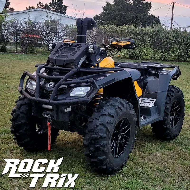Set of 4 Matte Black 15×7 ATV/UTV Rims – 4×137 Bolt Pattern, 4+3 Offset, Compatible with Can-Am Commander, Defender, Maverick X3 & Trail Models
