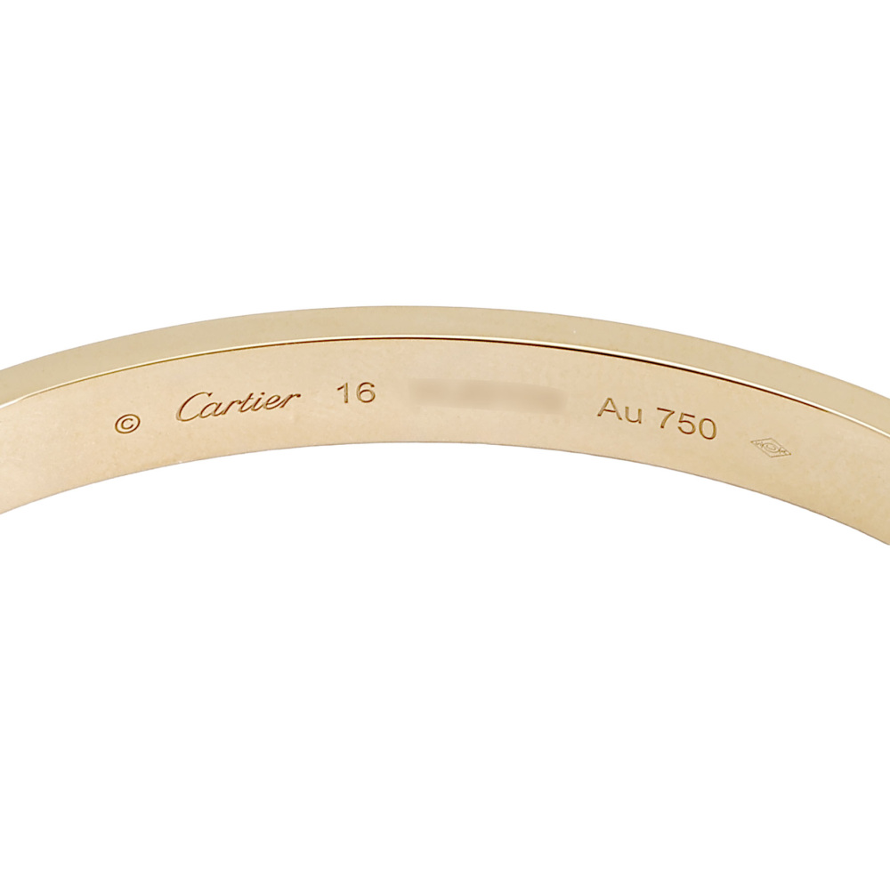 Cartier Love Bracelet 18K Yellow Gold B6077000