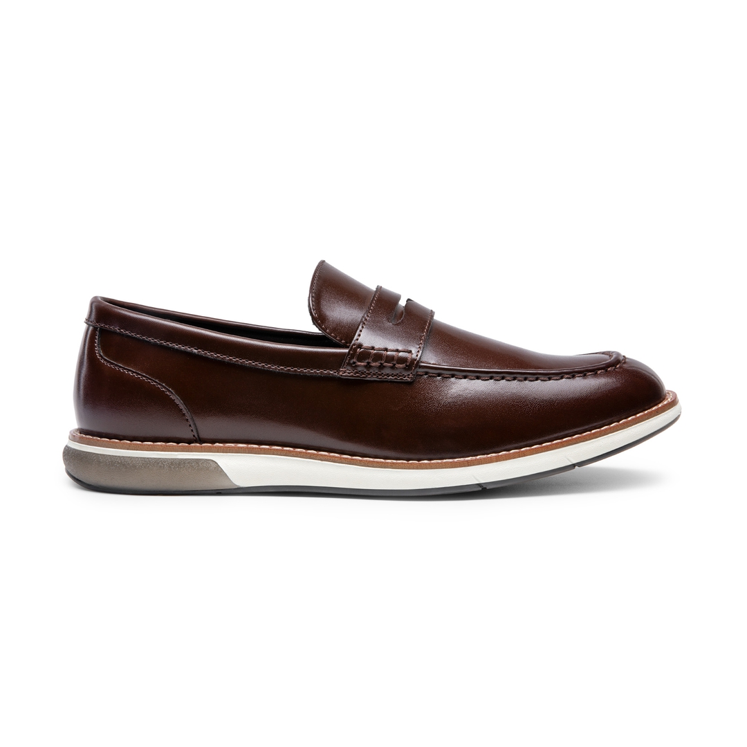 Men's Vegan Leather Slip-On Penny Loafers