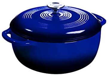 Lodge EC6D43 Enameled Cast Iron Dutch Oven, 6-Quart, Island Spice Red