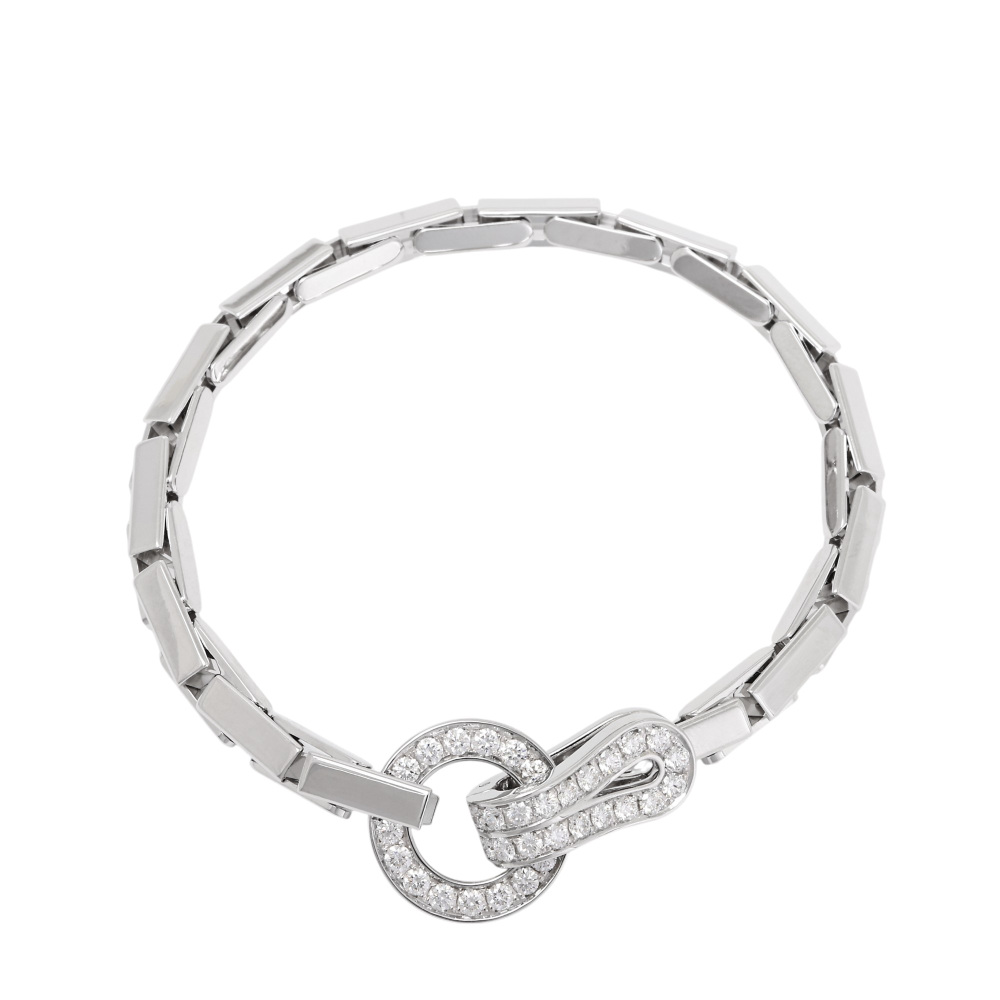 Cartier Agraf Bracelet 18K White Gold Diamond N6025502