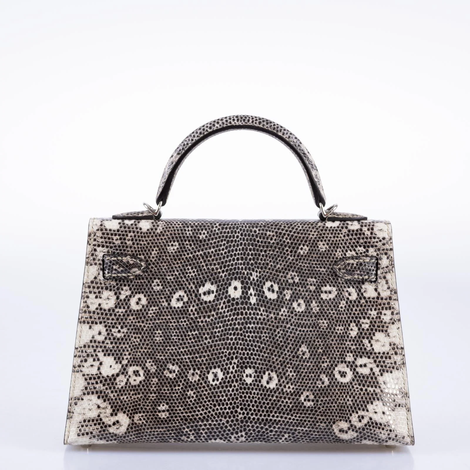 Hermès Kelly 20 Mini II Sellier Ombré Lizard Palladium Hardware