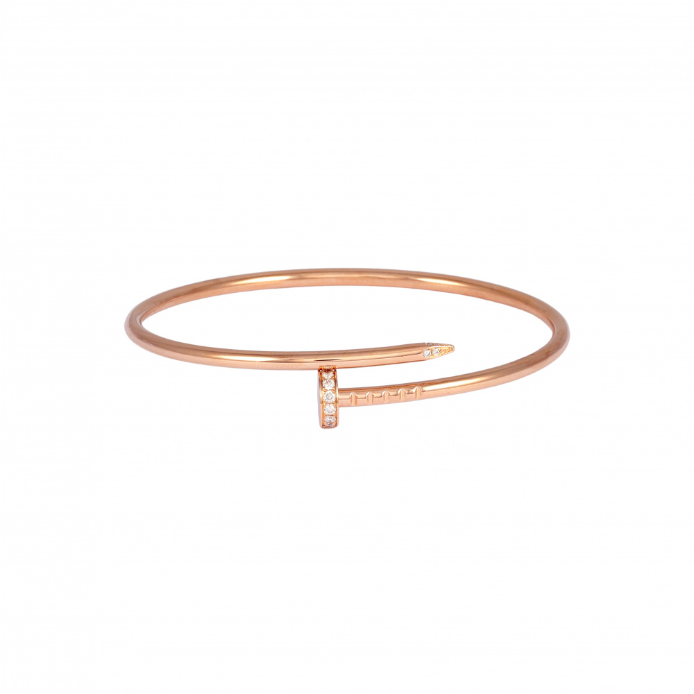 Cartier Juste un Clou Sm Bracelet 18K Rose Gold Diamond B6065800