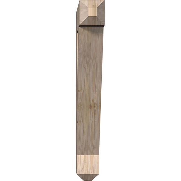 Ekena Millwork BKT06X34X42TRA04SDF 5 1/2x22W x 34x22D x 42x22H Traditional Craftsman Smooth BRACKET, Douglas Fir